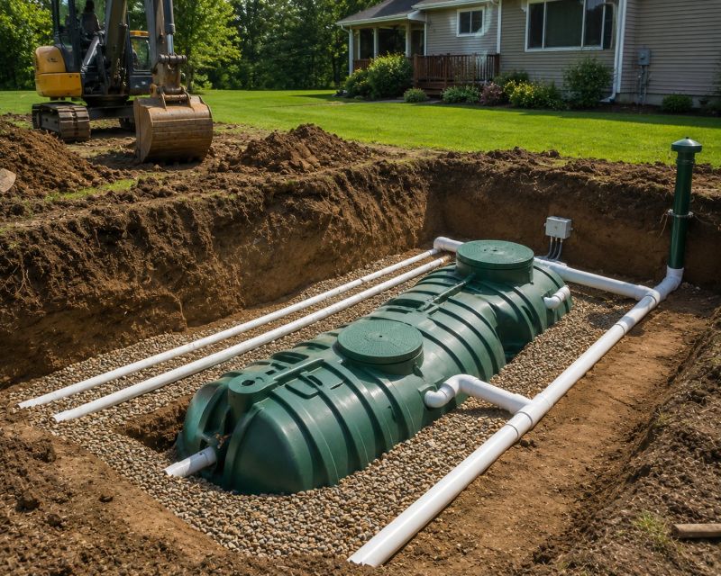 Aerobic Sewage Installation in San Antonio, TX