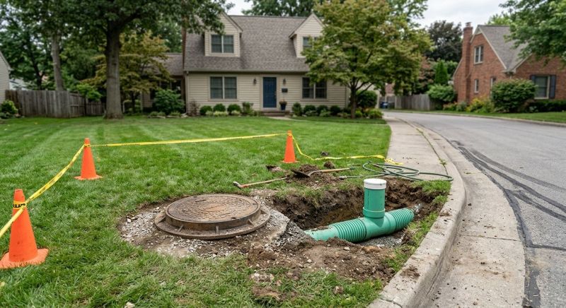 Sewage Line Installation in Austin, TX