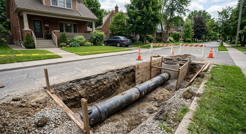 Sewer Main Installation in Columbus, OH